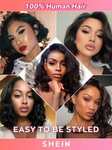 Straight Hair Bob Wig For Women 4x4 Lace Closure Wig Glueless Pre-Plucked Natural Human Hair Wig With Baby Hair