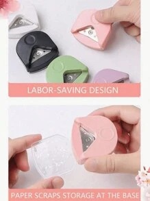 1PC Corner Rounder R4 Corner Punch Portable Paper Trimmer Cutter For Cards Photo Cutting DIY Craft Scrapbooking Tools, Chamfering Cutter Cutting ToolHandmade Photo Paper Card Right Angle Pointed Arc Trimming Paper Cutter, Back To School, School Supplies, Back To School, School Supplies