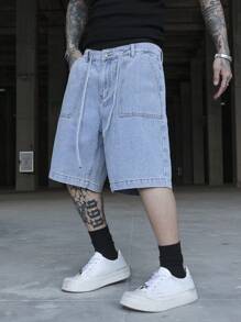 Manfinity EMRG 男士休闲牛仔短裤，简约时尚，适合日常穿着