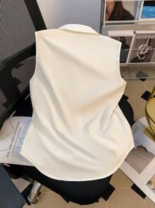 GlowEve 女式前扣无袖印花休闲衬衫，适合日常穿着