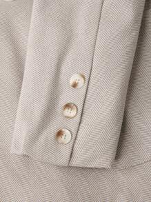 Manfinity Mode Conjunto de traje de moda Manfinity: Chaqueta y pantalones, moda minimalista, uso diario casual, regalos para el novio