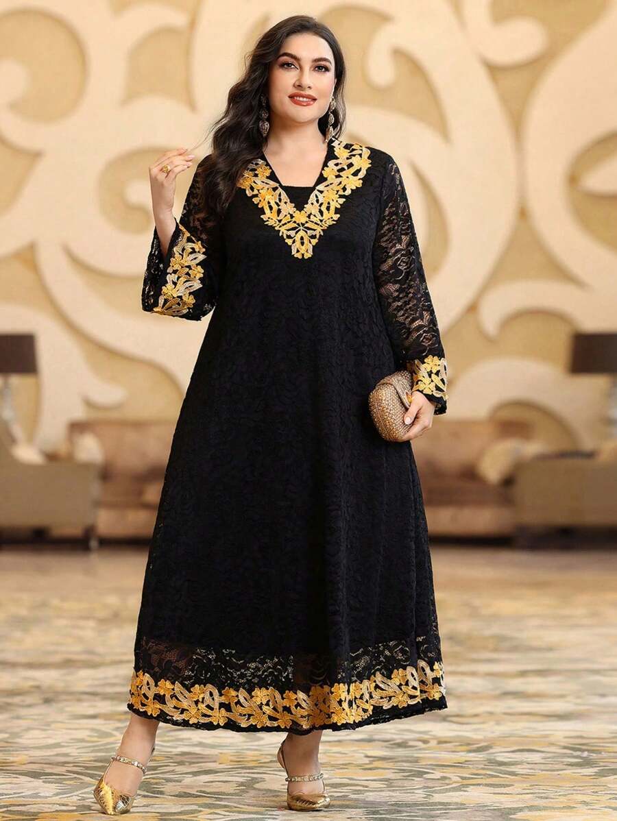 Damen Bodycon Abendkleid Langarm - Wickelstyle Für Partys