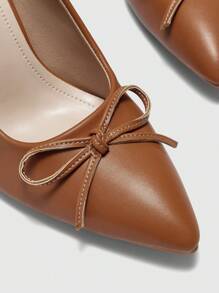 CUCCOO BIZCHIC New Chunky Heel Pointed Toe Slip-On Casual/Work Shoes For Women, Black, Spring/Autumn