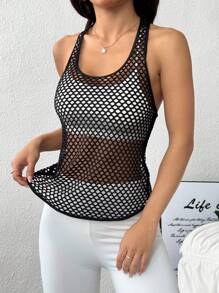 Easithlete FeatherFit™ Front To Back Crossover Cropped Topworkout Tank Top - Multicolor - View 4