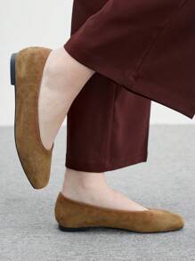 CUCCOO BIZCHIC Vintage Casual Comfortable Ankle Strap Mary Jane Flats With Square Toe, Red Oil Wax Leather Texture Spring Shoes Spring Break Easter
