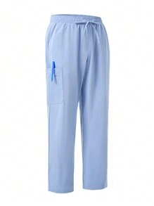 Manfinity Homme Men's Simple And Fashionable Casual Daily Nursing Pants