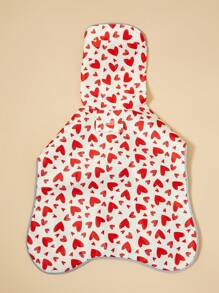 PETSIN 1 pieza Impermeable para mascotas, Ropa impermeable con capucha con patrón de corazón y bloque de color reflectante con cierre ajustable de hebilla, impermeable para perros - Multicolor - Ver 5