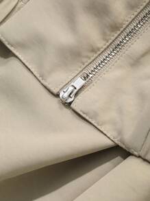 DAZY 1 套女士纯色无袖夹克和裙子，女士两件套