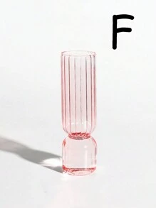 1pc Nordic Glass Vase Colored Transparent Flower Arrangement Container Plant Hydroponic Flower Vase Desktop Ornament Home Decoration Back To School Room Decor School Supplies - Multicolor - View 8