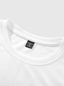 Manfinity Hypemode Expect Freedom With Four Children's Oversized Pattern Printed Knitted Short-Sleeved Lapel Shirt, Suitable For Friends, Boyfriends As Gifts T Shirt Graphic Tshirts Graphic T Shirts Graphic Men T Shirts Men Graphic