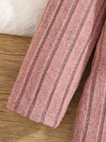 Girl's Cat Pattern Hooded Knit Dress