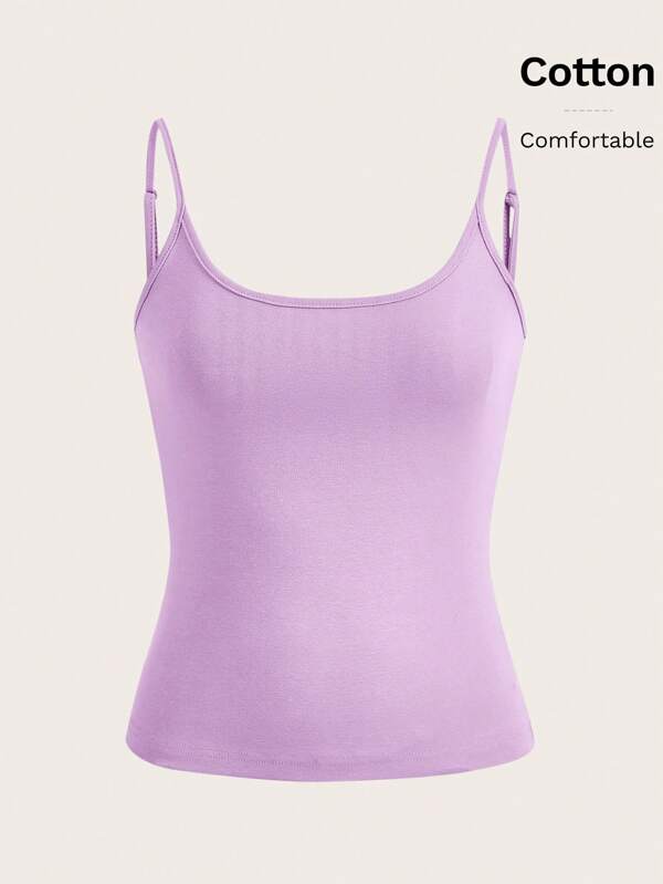 SHEIN BASICS Solid Cami Top