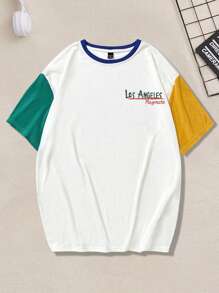 Claim Dot Herren-t-shirt Mit Colorblock-astronauten-print Und Slogan