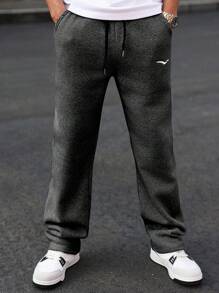 Manfinity CasualCool Heren Eagle Print Trekkoord Taille Zak Casual Sweatpants