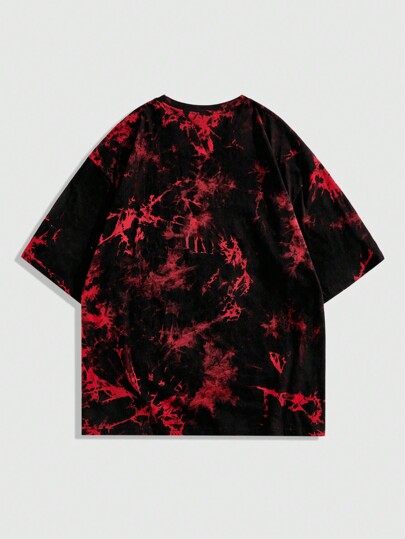 Goth T-shirt décontracté à col rond et manches courtes avec imprimé graphique pour hommes