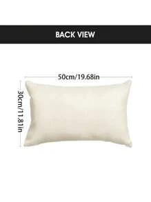 1pc, Contemporary Linen Throw Pillow Cover, Machine Washable, Zipper Closure, Woven Decorative Cushion Case For Various Room Types, Outdoor Country Style Porch Therapy Design For Garden Patio Decor