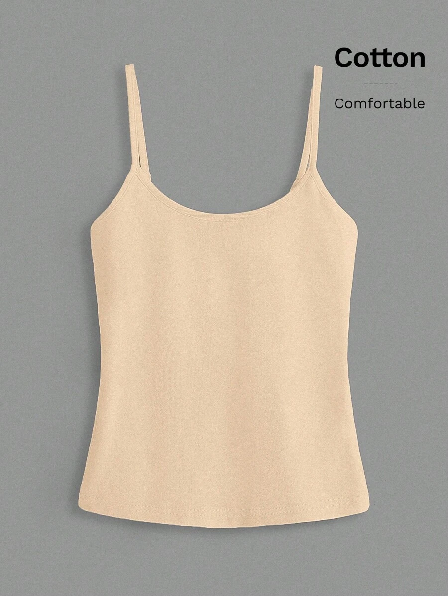SHEIN BASICS Solid Cami Top