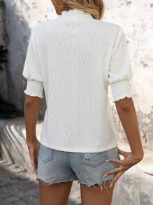 INAWLY Damen Einfarbiges Langarm T-Shirt mit Rundhalsausschnitt, minimalistisch, für Freizeitmode und Alltagskleidung