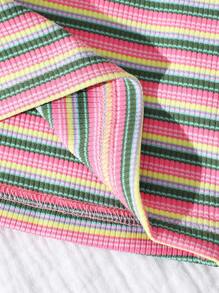 3 Packs Baby Girl Colorful Striped Camisole Tops - Multicolor - View 8