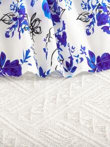 SHEIN Baby Girl Elegant Houndstooth Knit Sleeveless Ruffle Trim Dress With Hat, Cute Spring/Summer