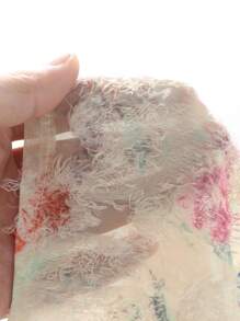 DAZY Women Floral Print Ruffle Flared Sleeve Blouse,Fall Women Clothes Long Sleeve Top