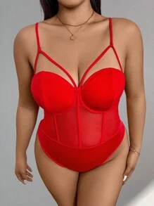 Firerie Adjustable Bustier Leotard, Elegant For Commute, Office, Afternoon Tea, Date, Concert, Party, Fashionable INS Style