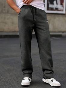 Manfinity CasualCool Heren Eagle Print Trekkoord Taille Zak Casual Sweatpants