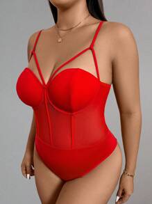 Firerie Adjustable Bustier Leotard, Elegant For Commute, Office, Afternoon Tea, Date, Concert, Party, Fashionable INS Style