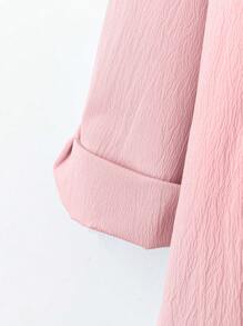 大码女装春秋新款中长款刺绣衬衫