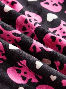 ROMWE J-Fashion Women's Y2K Leopard Print Crop Top Shirt - Multicolor - View 4