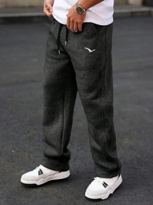 Manfinity CasualCool Heren Eagle Print Trekkoord Taille Zak Casual Sweatpants