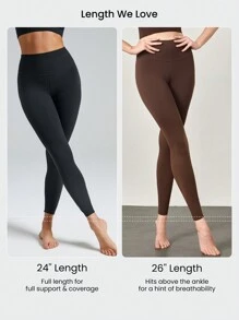 GLOWMODE 26 英寸 FeatherFit™ 无缝舒适紧身裤，低冲击瑜伽日常 - 肉桂靈感 - 查看 8