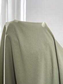 SHEIN Essnce Pantalones palazzo anchos negros de tallas grandes para mujeres, pantalones casuales de vacaciones elegantes y estilizadores, una prenda esencial para el verano - Verde - Ver 6