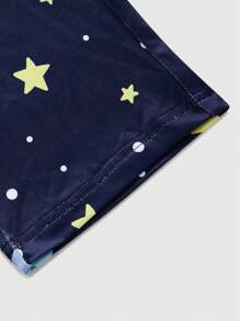 Conjunto de pijama con Top de manga corta con estampado de koala y letras + pantalones para niño preadolescente