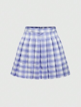 Kawaii Jupe plissée style A décontractée pour femmes avec taille haute et imprimé