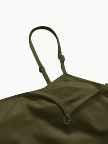 SHEIN 孕妇吊带背心，内置胸罩上衣，哺乳服，白色背心