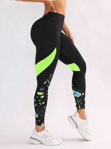 Core Rhythm Quần legging tập yoga thiết kế túi màu tương phản cho nữ - Nhiều màu - Xem 5