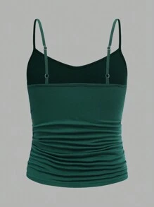 4pcs Teen Girl Spring Summer Minimalist Casual Versatile Tops Set, Innerwear & Outerwear