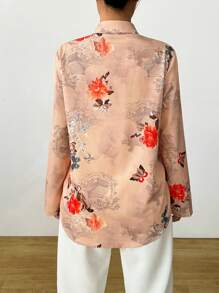 SHEIN Clasi Printed Loose Shirt, Casual And Stylish For Daily Wear