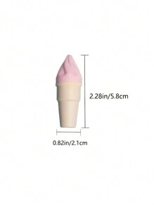 6 pezzi Mini evidenziatori portatili a forma di cono dolce, fluorescenti, per il ritorno a scuola