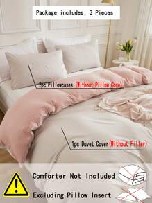 两件套米色和粉色波西米亚风双面被套，优雅别致 | 柔软超细纤维被套，适合女孩、青少年、大学宿舍，打造舒适时尚的家居装饰 - 彩色 - 查看 5