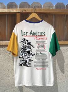 Claim Dot Herren-t-shirt Mit Colorblock-astronauten-print Und Slogan