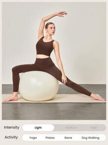 GLOWMODE 26 英寸 FeatherFit™ 无缝舒适紧身裤，低冲击瑜伽日常 - 肉桂靈感 - 查看 6