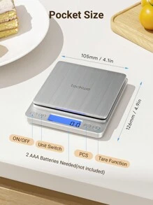 Teckwe Báscula de cocina multifunción simple y práctica