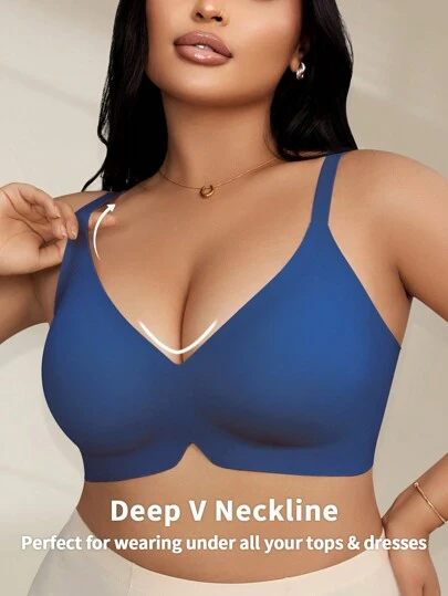 EasyFave 1 件大码女士文胸，带软杯，支撑和提升，无钢圈