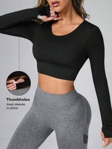 Easithlete Camo Print Letter Tape Panel Sports Tank Top Gym Topworkout Tank Top - Black - View 4