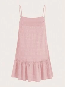 SHEIN EZwear Jumpsuit mit quadratischem Ausschnitt und Glockenbeinen für den Frühling