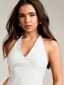 Athîral 女士纯色露背吊带连衣裙