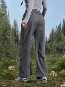 SHEIN Sports Naturehike 女款户外徒步休闲运动裤 - 深灰色 - 查看 4