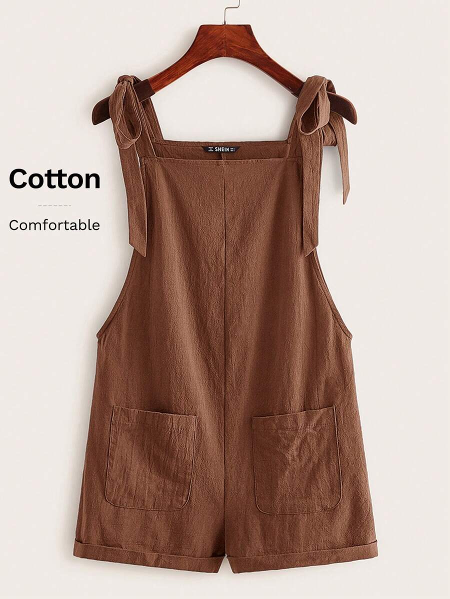 SHEIN EZwear Women's Summer Casual Solid Color Romper